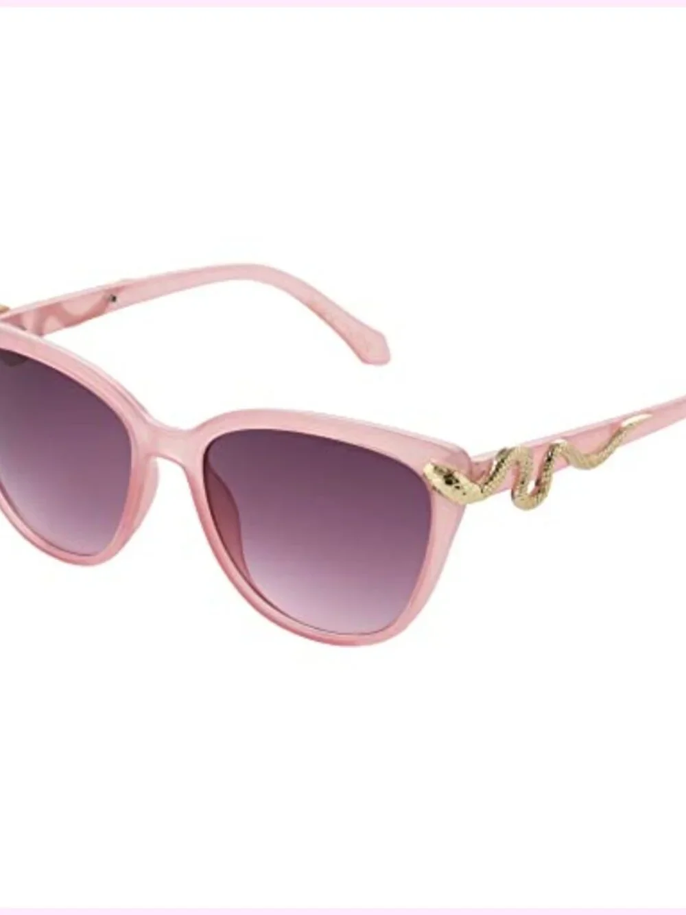 Metal Frame Cat Eye Sunglasses with Gradient Lenses